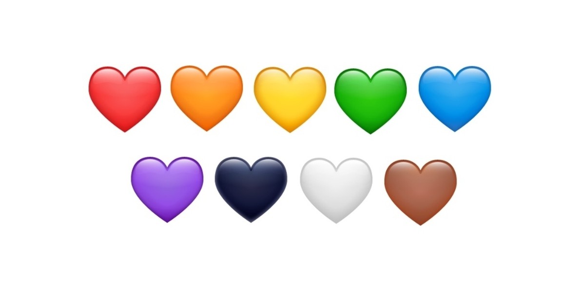 Conheça o significado das cores dos emojis de coração Rede Bahia