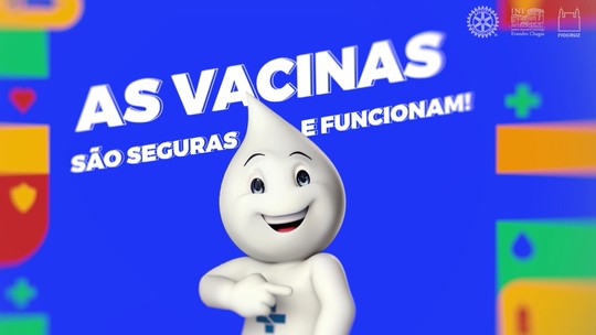 Rede Inter TV apoia campanha de vacinação de instituto de infectologia da Fiocruz e Rotary Club - Foto: (Reprodução vídeo da campanha)