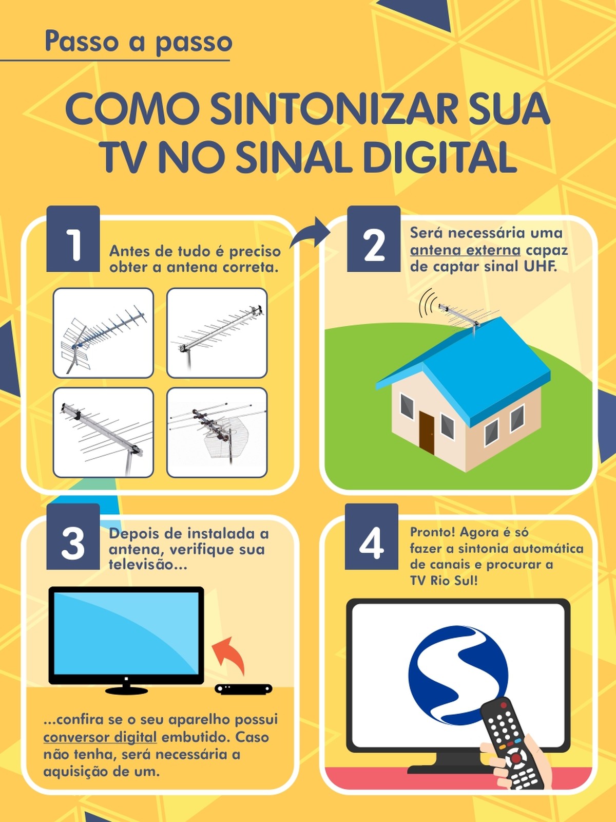 Passo a passo: aprenda a sintonizar a TV Rio Sul Digital em casa