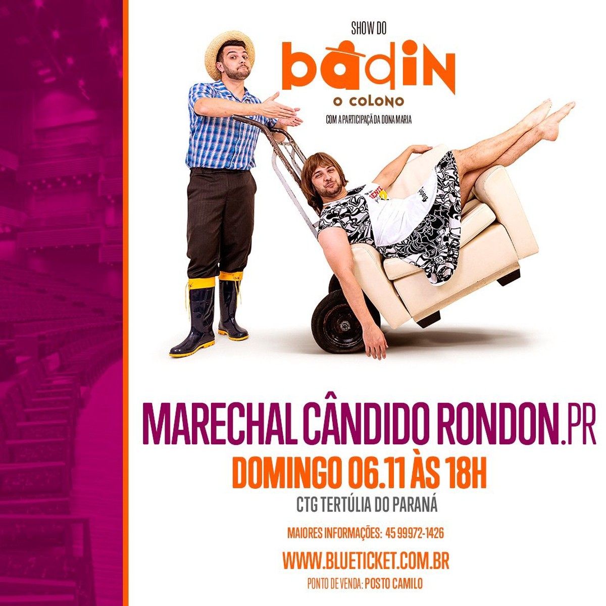 Badin se apresenta em Marechal Cândido Rondon dia 6 de novembro ...