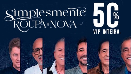Saiba como garantir 50% de desconto no ingresso VIP Inteira para curtir o show 'Simplesmente Roupa Nova', em Ponta Grossa - Foto: (RPC)