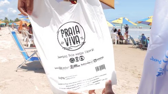 Praia Viva: Rede Paraíba promove ações de conscientização ambiental nas praias da capital - Foto: (TV Cabo Branco)