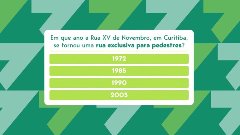 Confira as respostas do quiz de aniversário de Curitiba