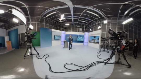 Faça um tour virtual em 360° pelo Jornalismo da TV Rio Sul