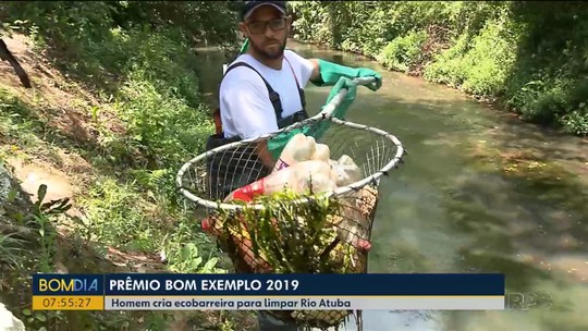 Projeto Ecobarreiras, segundo finalista do Prêmio Bom Exemplo, luta para dar uma nova vida ao Rio Atuba - Programa: Bom Dia Paraná 