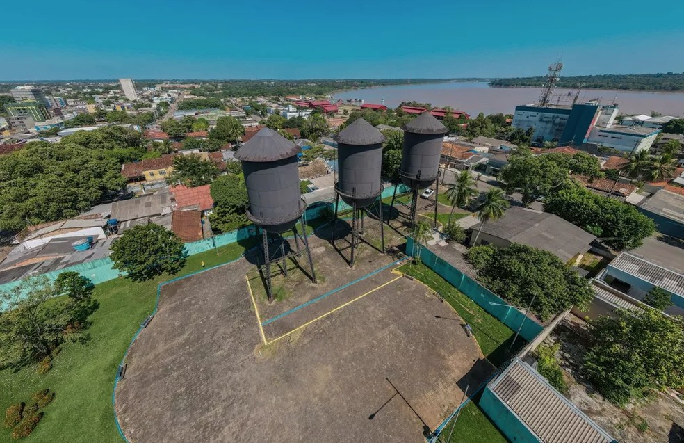 Praça das Três Caixas D'Água em Porto Velho — Foto: Leandro Morais/Prefeitura de Porto Velho